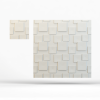 3д декоративные стеновые гипсовые панели - Квадраты