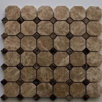 Мозаика мраморная Карамель-Шоколад